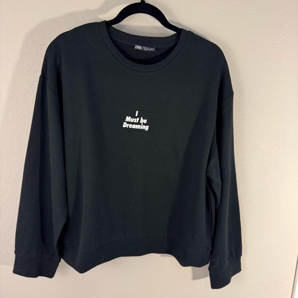 Zara Black sweatshirt